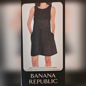 Banana Republic Women's Sleeveless Linen Dress, Black, Size Small, NWT